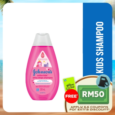 JOHNSON'S - Active Kids Shiny Drops Shampoo 200ml
