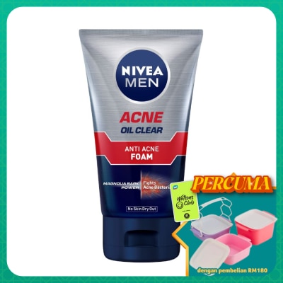 NIVEA FOR MEN - Men Total Anti Acne Foam 100g