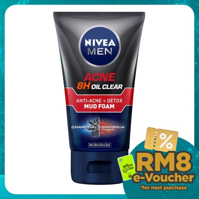NIVEA FOR MEN Acne Oil Clear Mud Foam 100g
