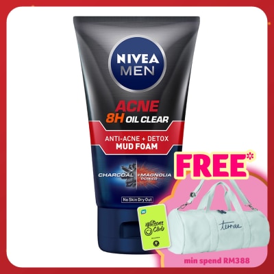 NIVEA FOR MEN Acne Oil Clear Mud Foam 100g