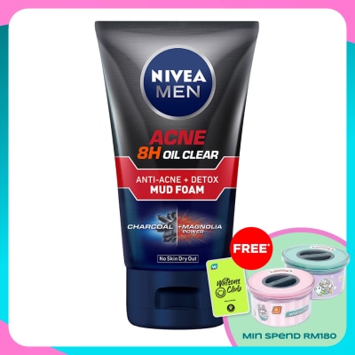 NIVEA FOR MEN Acne Oil Clear Mud Foam 100g