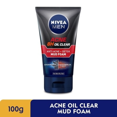 NIVEA FOR MEN Acne Oil Clear Mud Foam 100g