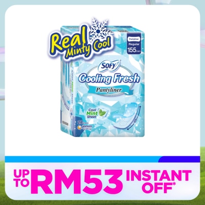 SOFY Cooling Fresh Pantyliner 155mm 28s