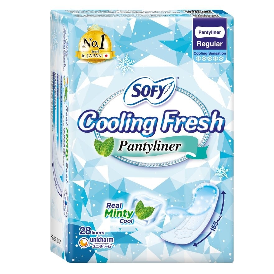 Cooling Fresh Pantyliner 155mm 28's