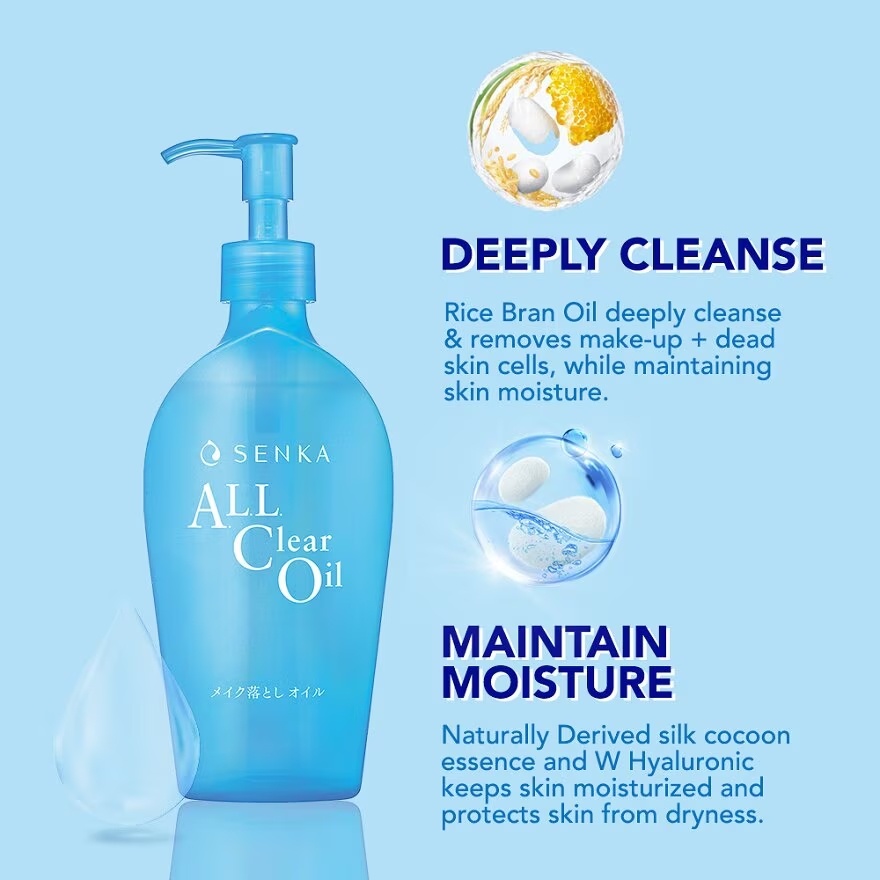 SENKA, All Clear Oil (Makeup Remover)230ml | Watsons Malaysia