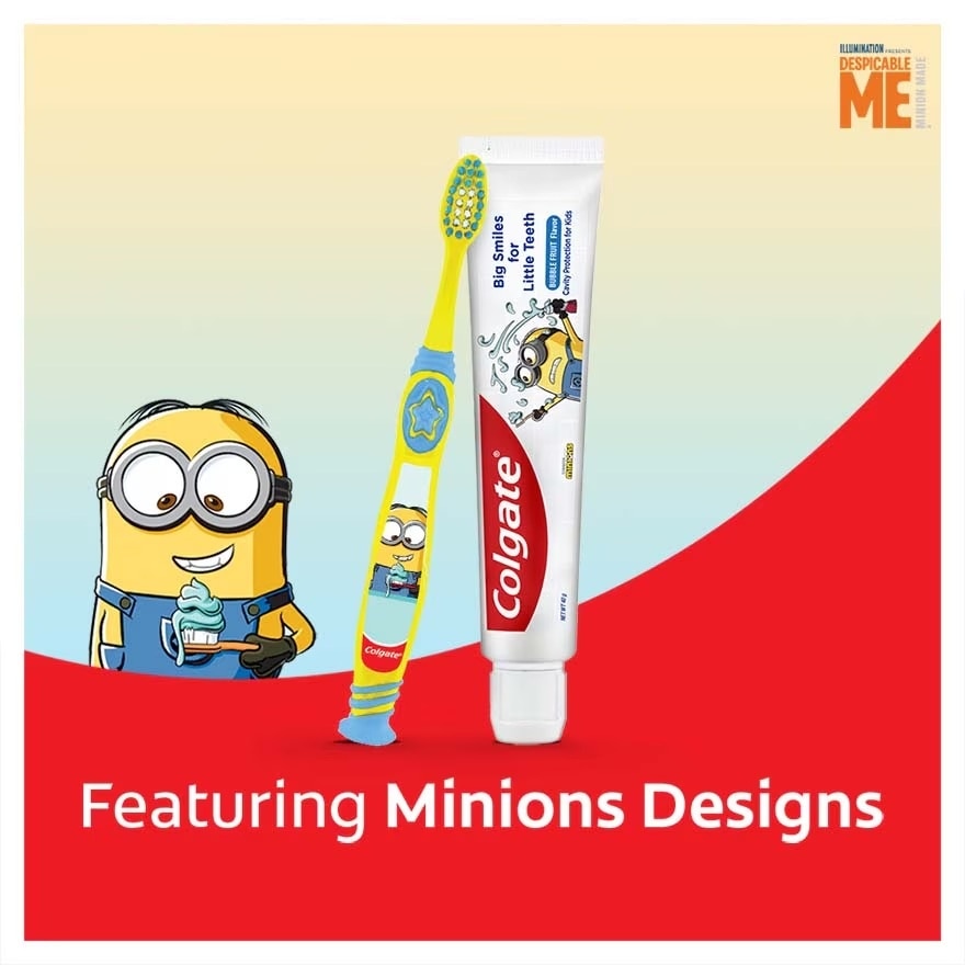 Colgate Kids Minion Toothpaste 40g+Toothbrush 5 to 9 years valuepack