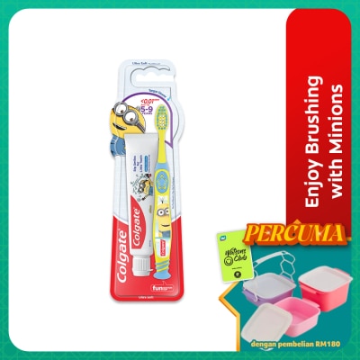 COLGATE - Colgate Kids Minion Toothpaste 40g+Toothbrush 5 to 9 years valuepack 1s