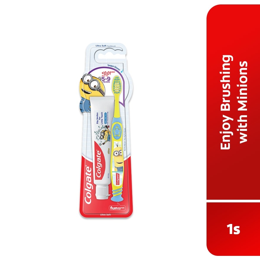Colgate Kids Minion Toothpaste 40g+Toothbrush 5 to 9 years valuepack 1s