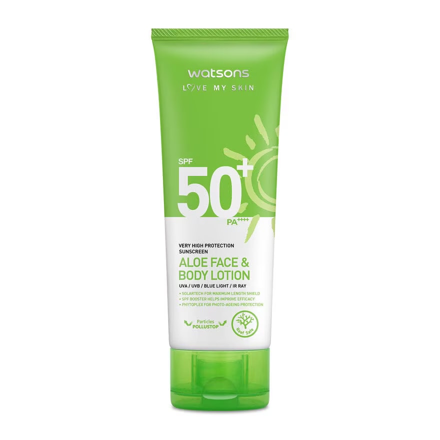 Aloe Vera Sunscreen Face & Body Lotion SPF50+ PA++++ 100ml