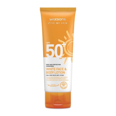 WATSONS Whitening Sunscreen Face & Body Lotion SPF50+ PA++++ 100ml