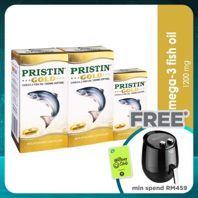 TOTAL HEALTH Gold Omega-3 Fish Oil 1200mg Softgel 2x90's+30's