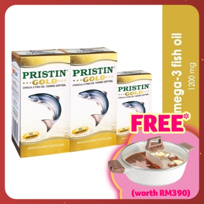 TOTAL HEALTH Gold Omega-3 Fish Oil 1200mg Softgel 2x90's+30's