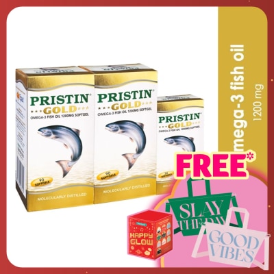 TOTAL HEALTH Gold Omega-3 Fish Oil 1200mg Softgel 2x90's+30's