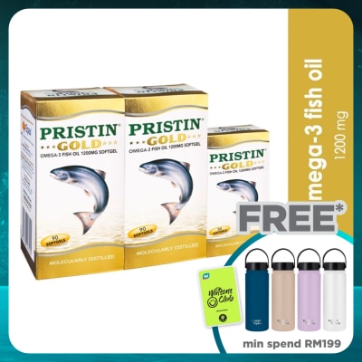 TOTAL HEALTH Gold Omega-3 Fish Oil 1200mg Softgel 2x90's+30's