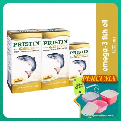 TOTAL HEALTH - Gold Omega-3 Fish Oil 1200mg Softgel 2x90's+30's