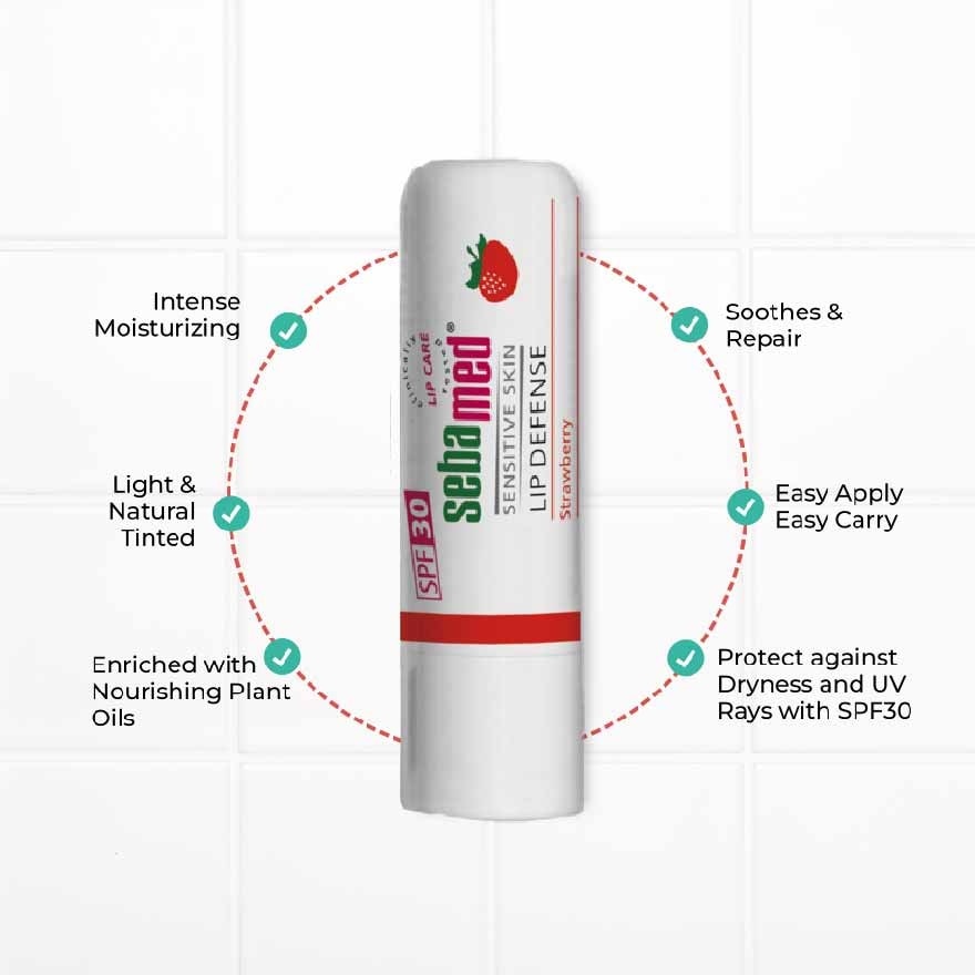 Lip Defense SPF30 Strawberry 4.8g