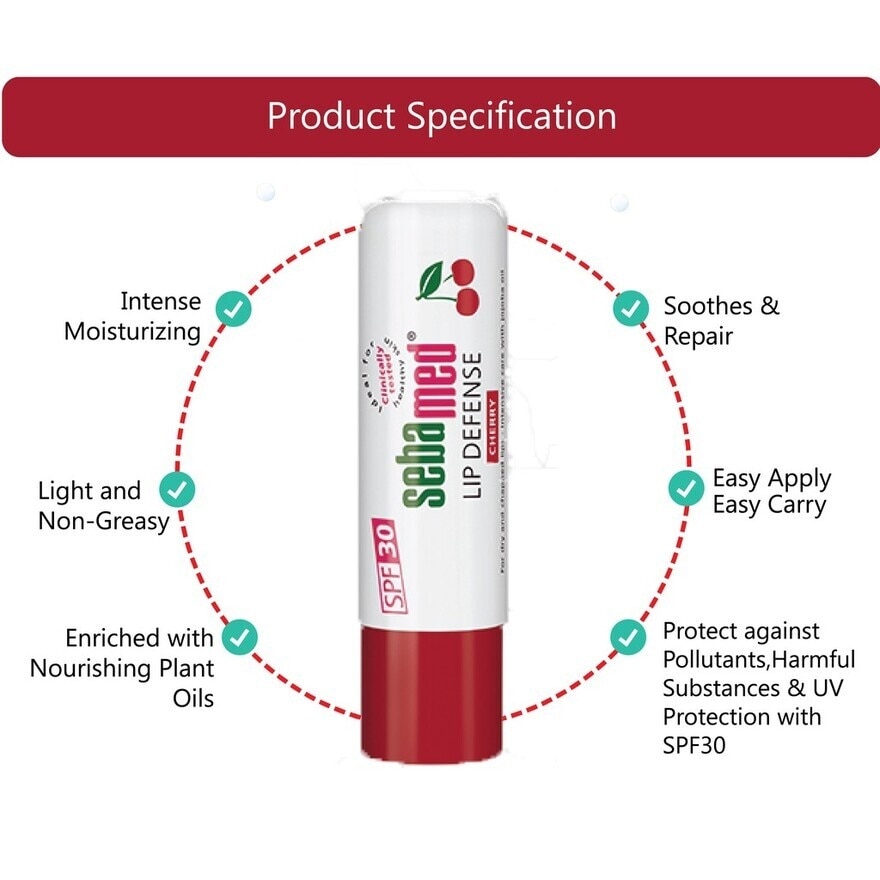 Lip Defense SPF30 Cherry 4.8g