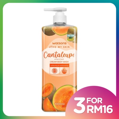 WATSONS Cantaloupe Cream Body Wash 1000ml