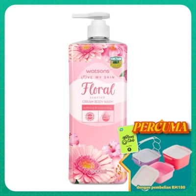 WATSONS - Floral Cream Body Wash 1000ml