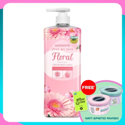 WATSONS Floral Cream Body Wash 1000ml