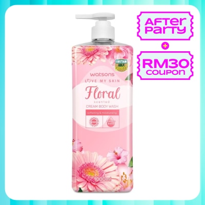 WATSONS Floral Cream Body Wash 1000ml