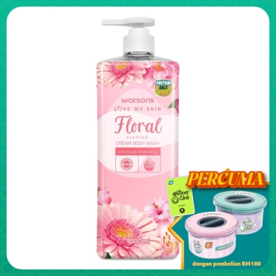 WATSONS Floral Cream Body Wash 1000ml