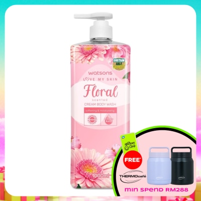 WATSONS - Floral Cream Body Wash 1000ml