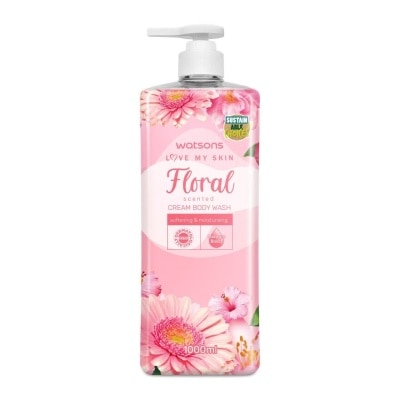 WATSONS Floral Cream Body Wash 1000ml