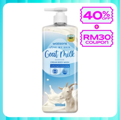 WATSONS Goat Milk Cream Body Wash 1000ml