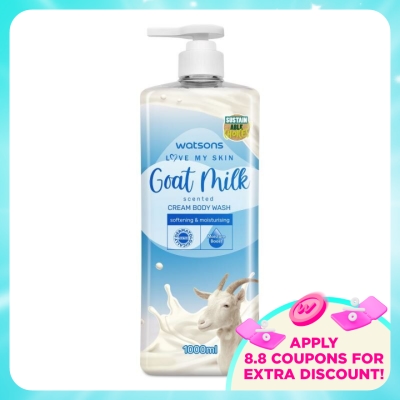 WATSONS - Goat Milk Cream Body Wash 1000ml
