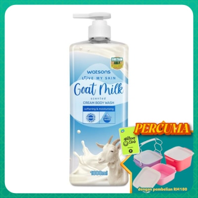 WATSONS - Goat Milk Cream Body Wash 1000ml
