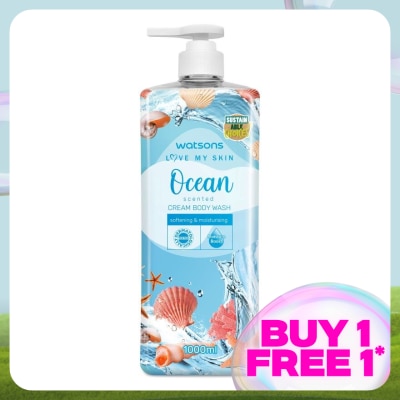 WATSONS Ocean Cream Body Wash 1000ml