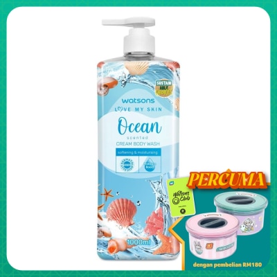 WATSONS Ocean Cream Body Wash 1000ml