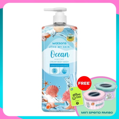WATSONS Ocean Cream Body Wash 1000ml