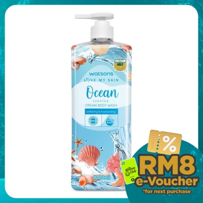 WATSONS Ocean Cream Body Wash 1000ml