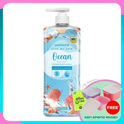WATSONS Ocean Cream Body Wash 1000ml