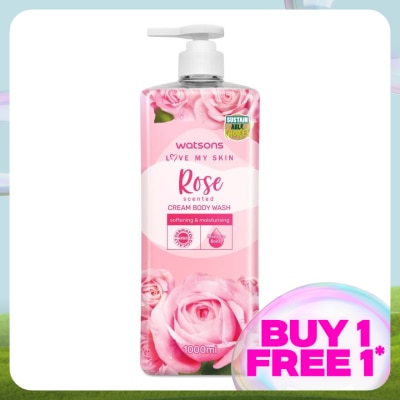 WATSONS Rose Cream Body Wash 1000ml