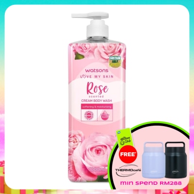 WATSONS - Rose Cream Body Wash 1000ml