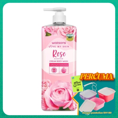 WATSONS - Rose Cream Body Wash 1000ml