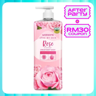WATSONS Rose Cream Body Wash 1000ml