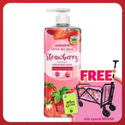 WATSONS Strawberry Cream Body Wash 1000ml