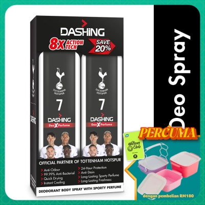 DASHING - Tottenham Deodorant Spray 7 125mlx2