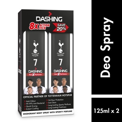 DASHING Tottenham Deodorant Spray 7 125mlx2