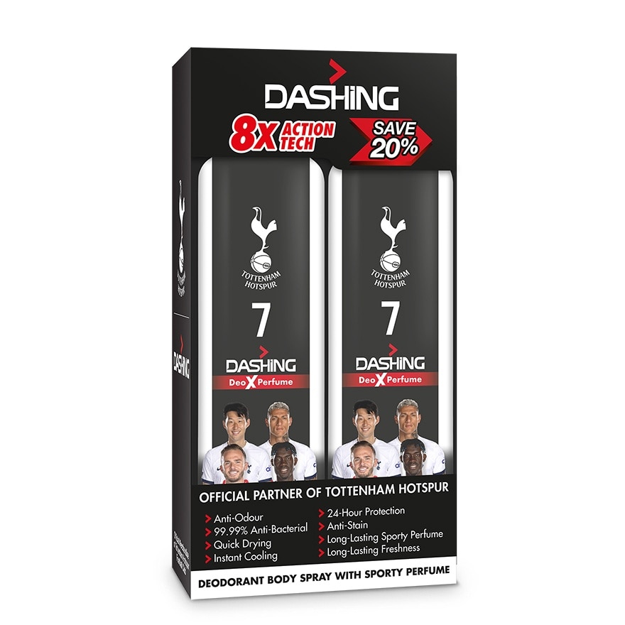 Tottenham Deodorant Spray 7 125mlx2