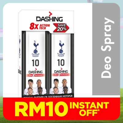 DASHING Tottenham Deodorant Spray 10 125mlx2