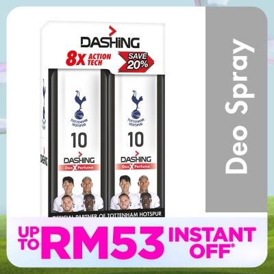 DASHING Tottenham Deodorant Spray 10 125mlx2