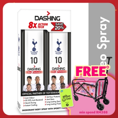 DASHING Tottenham Deodorant Spray 10 125mlx2