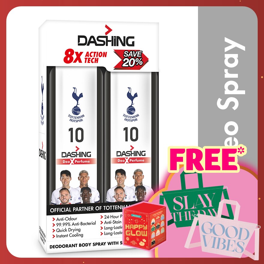 Tottenham Deodorant Spray 10 125mlx2