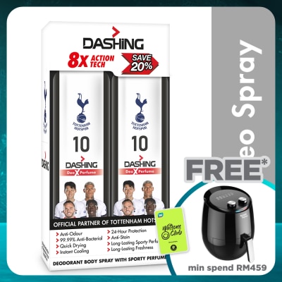 DASHING Tottenham Deodorant Spray 10 125mlx2