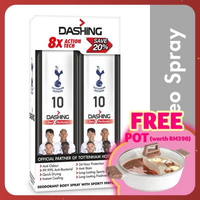 DASHING Tottenham Deodorant Spray 10 125mlx2